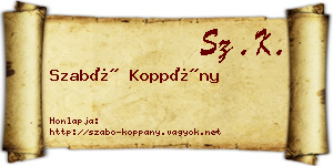 Szabó Koppány névjegykártya